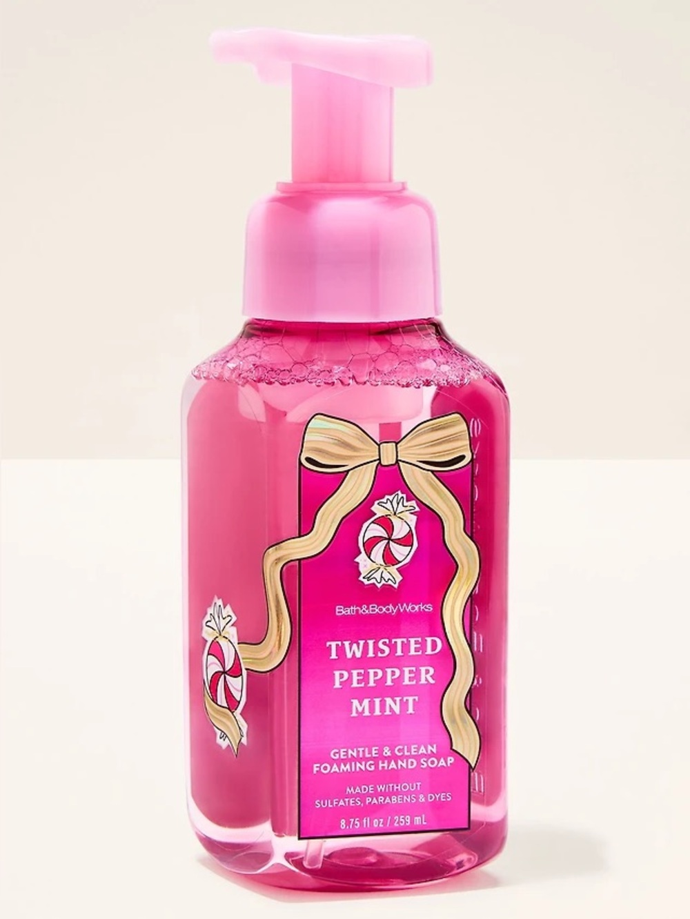 Bath & Body Works Twisted Peppermint Foaming Hand Soap NEW